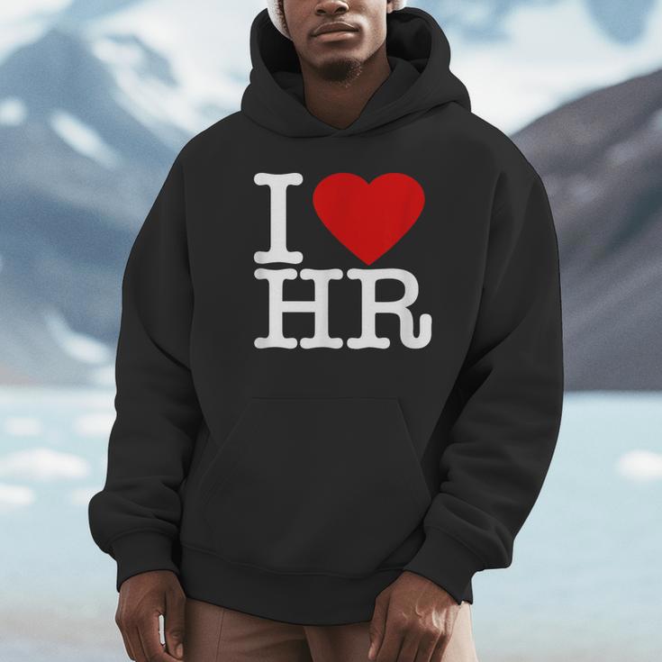 I Love Hr レッドハート 人事 パーカー