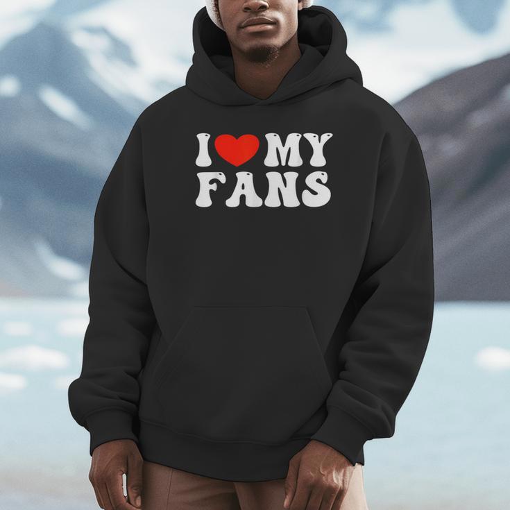 I Love My Fans パーカー