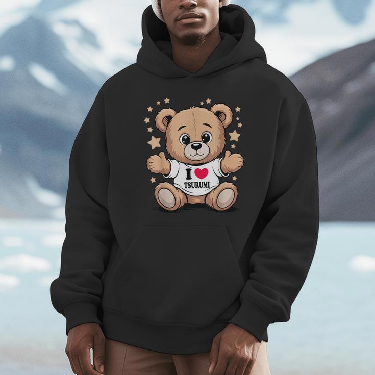 I Love Tsurumi Teddy Bear 鶴見テディベアが大好き パーカー