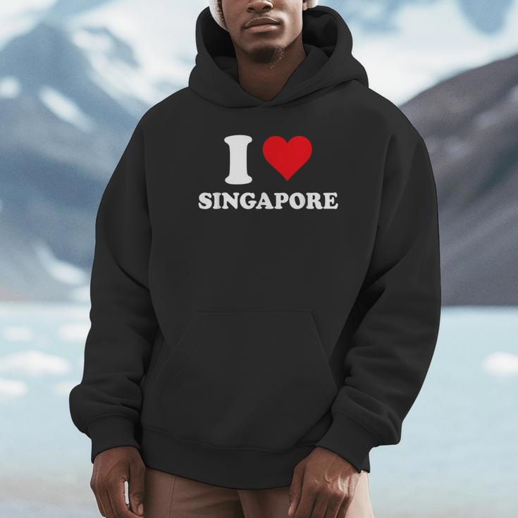 I Loveingapore Heart シンガポールギフト パーカー