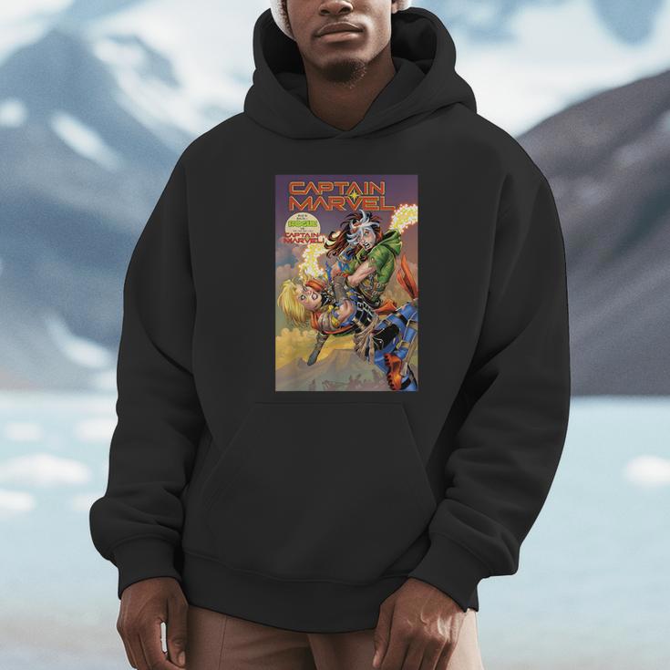 Marvel Captain Marvel Versus Rogue Revenge Comic Book Cover Unisex Hoodie