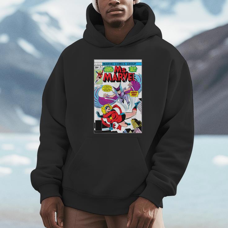 Marvel X-Men Ms Marvel Vs Death-Bird Comic Book Cover Unisex Hoodie