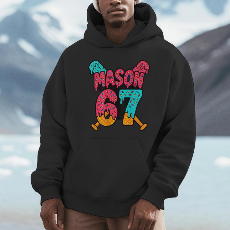 Mason 67 Ice Cream Drip Baseball Meme Unisex Hoodie Mason 67 Ice Cream Drip Baseball Meme Unisex Hoodie