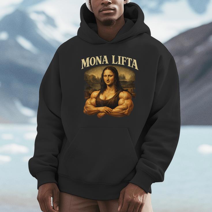 Mona Lifta マッスル モナリザ ジム ユーモア パーカー