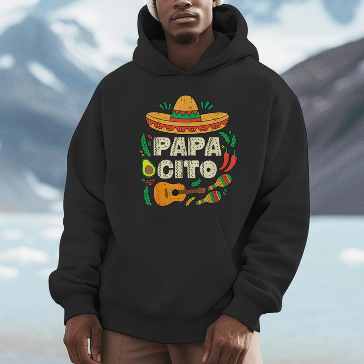 Papacito Family Sombrero Cinco De Mayo Mexican Dad Father Hoodie