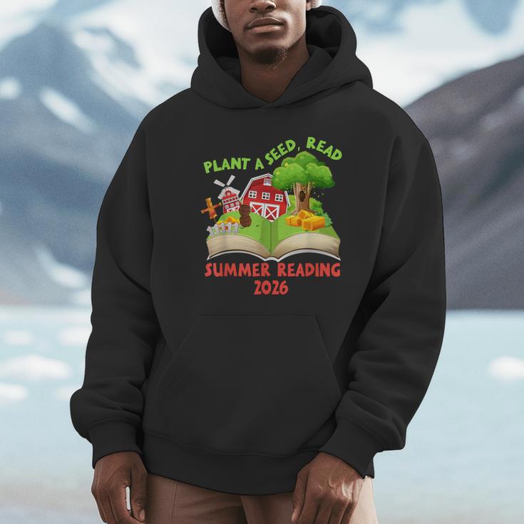 Plant A Seed Read Summer Reading 2026 Kids Library Book Farm Unisex Hoodie