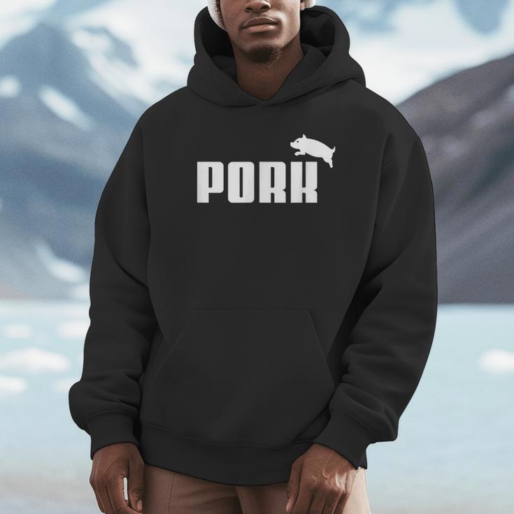Pork – 面白いtシャツ Bbqスモーカーベーコン愛好家用 パーカー
