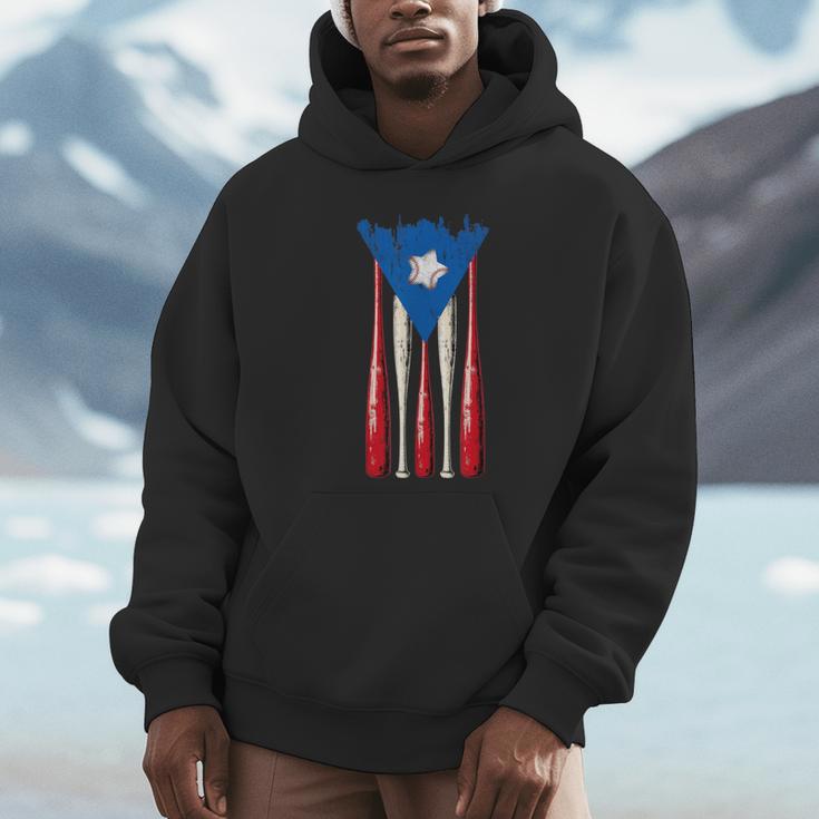 Puerto Rican Baseball Bats Puerto Rico Flag Pride BéIsbol Unisex Hoodie Puerto Rican Baseball Bats Puerto Rico Flag Pride BéIsbol Unisex Hoodie