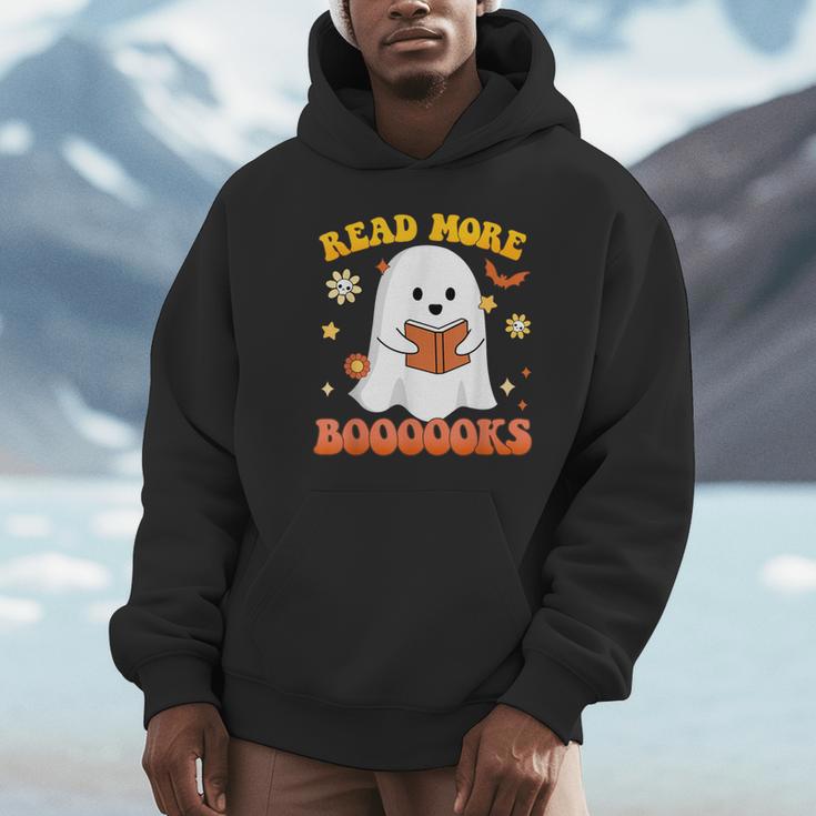 Read More Books With Ghost For Halloween Teacher Costume Unisex Hoodie