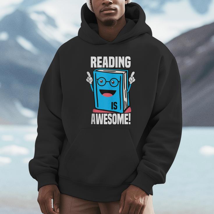 Reading Is Awesome Book Nerd Librarian Unisex Hoodie