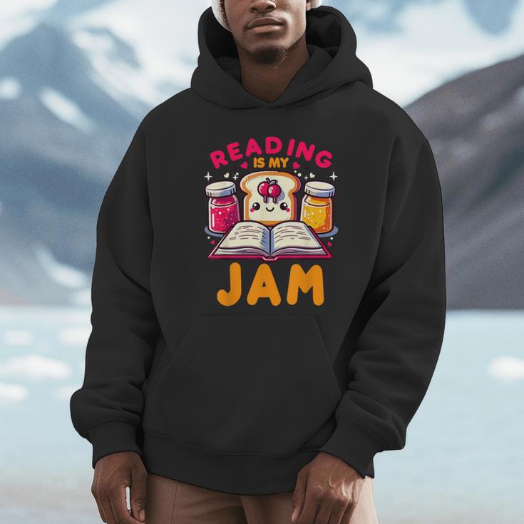 Reading Is My Jam Book Lover Kids Teacher Unisex Hoodie