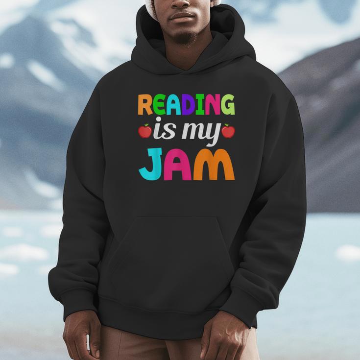 Reading Is My Jam Bookworm Books Teacher Bibliophile Men Women Kids Unisex Hoodie Reading Is My Jam Bookworm Books Teacher Bibliophile Men Women Kids Unisex Hoodie