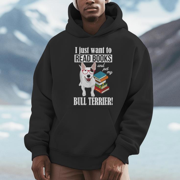 Reading Kids Cartoon Read Books Pet Bull Terrier Lover Unisex Hoodie Reading Kids Cartoon Read Books Pet Bull Terrier Lover Unisex Hoodie