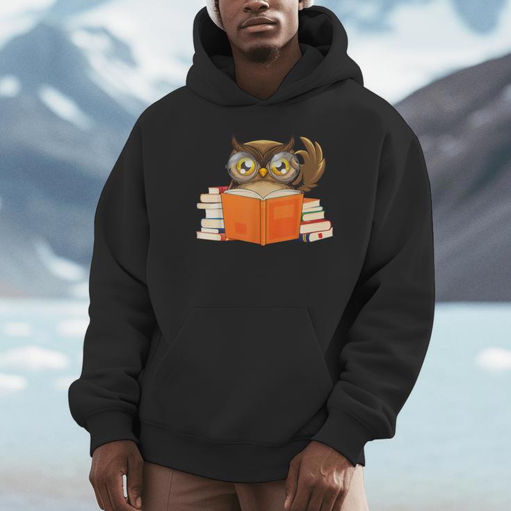 Reading Owl Art Men Women Kids Bookworm Book Lovers Unisex Hoodie Reading Owl Art Men Women Kids Bookworm Book Lovers Unisex Hoodie