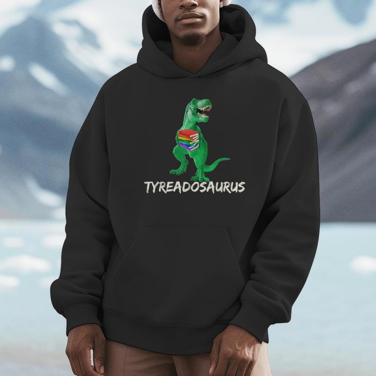 Reading Teacher Read Books Dinosaur Tyreadasaurus For Men Women Girls Kids Unisex Hoodie