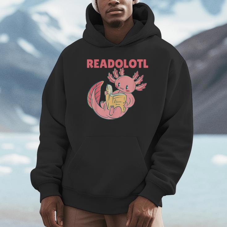 Readolotl An Axolotl That Read Many Books Axolotl Unisex Hoodie Readolotl An Axolotl That Read Many Books Axolotl Unisex Hoodie