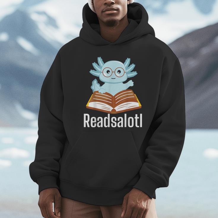 Readsalotl Axolotl Reading Cute Book Lover Bookworm Unisex Hoodie Readsalotl Axolotl Reading Cute Book Lover Bookworm Unisex Hoodie