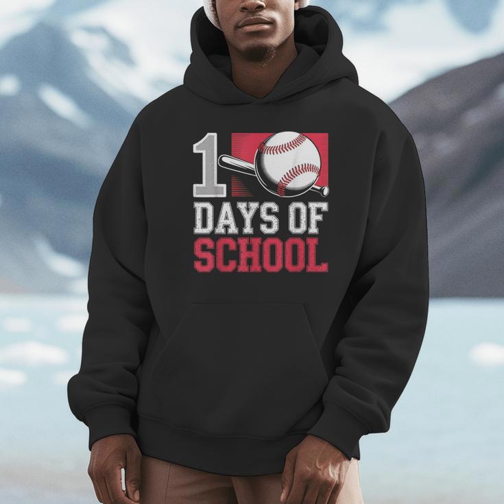 Retro 100 Days Of School Baseball Teacher Student 100 Days Unisex Hoodie Retro 100 Days Of School Baseball Teacher Student 100 Days Unisex Hoodie