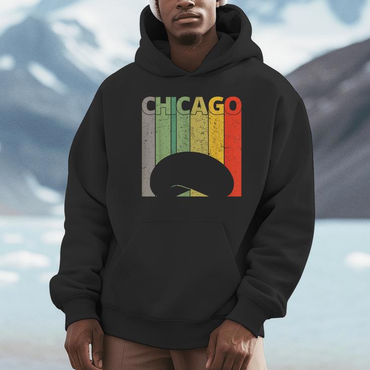 Retro Chicago Intage Chicago Bean Cloud Gate パーカー
