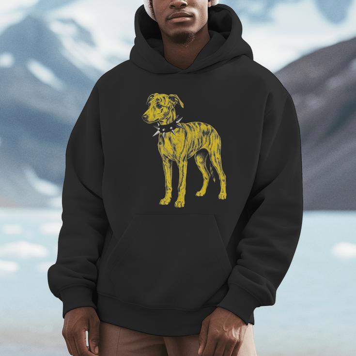Rocker Greyhound パンクメタルロックンロールミュージックドッグ パーカー
