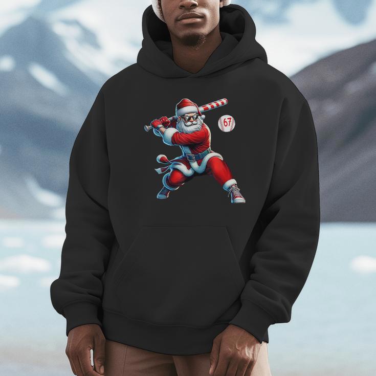 Santa Baseball Six Seven 6 7 Meme Christmas Men Boys Player Unisex Hoodie