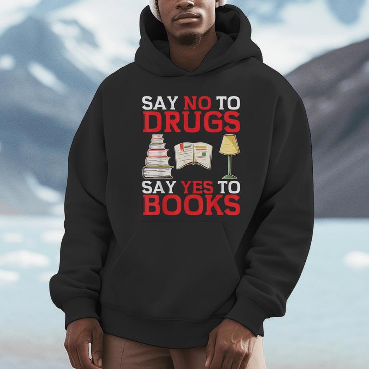 Say No To Drugs Say Yes To Books Red Ribbon Week Awareness Unisex Hoodie