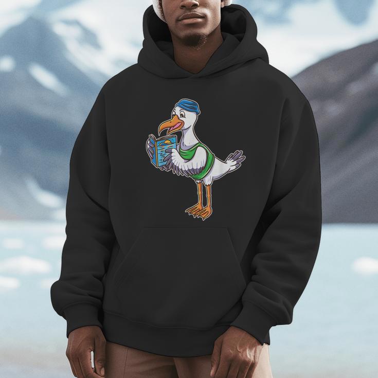 Seagull Reading Book Librarian Unisex Hoodie Seagull Reading Book Librarian Unisex Hoodie