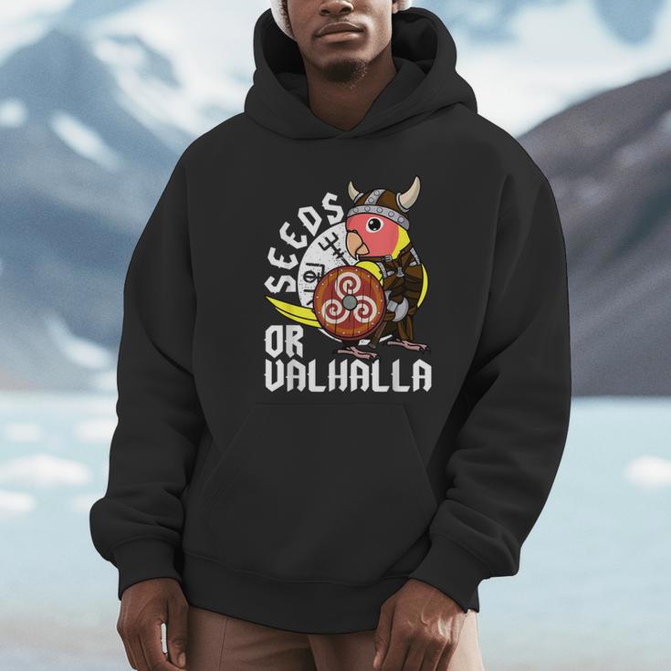 Seeds Oralhalla バイキング オウム 桃の顔 ルティーノ ラブバード パーカー