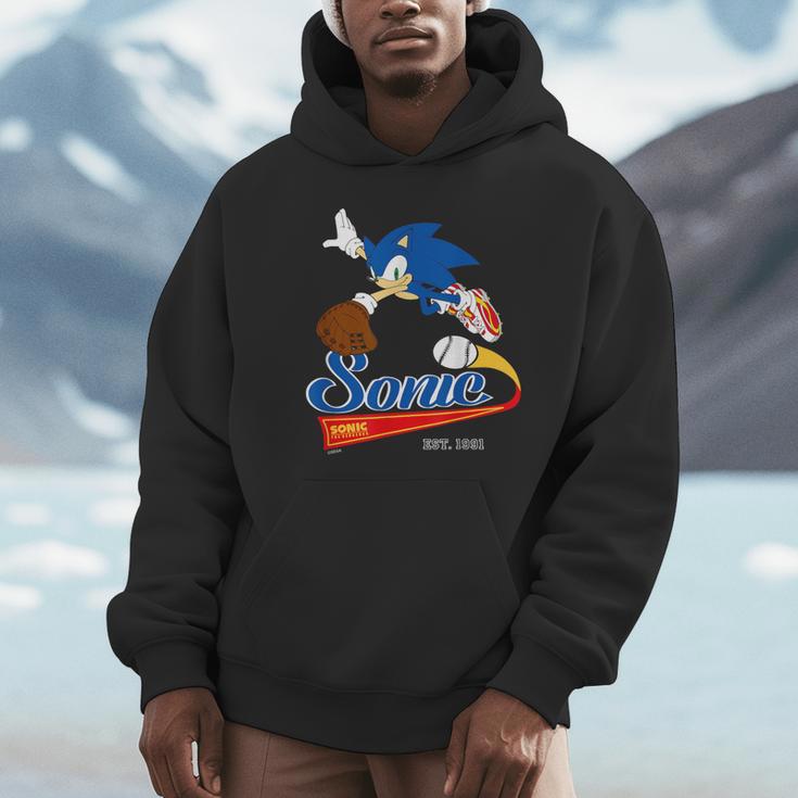 Sonic The Hedgehog Sonic Baseball Est 1991 Unisex Hoodie Sonic The Hedgehog Sonic Baseball Est 1991 Unisex Hoodie