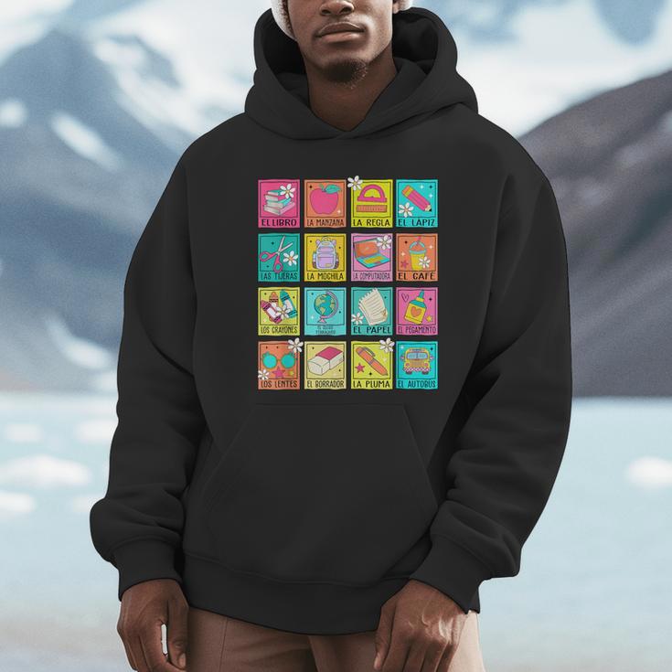 Spanish Teacher Book Back To School Unisex Hoodie