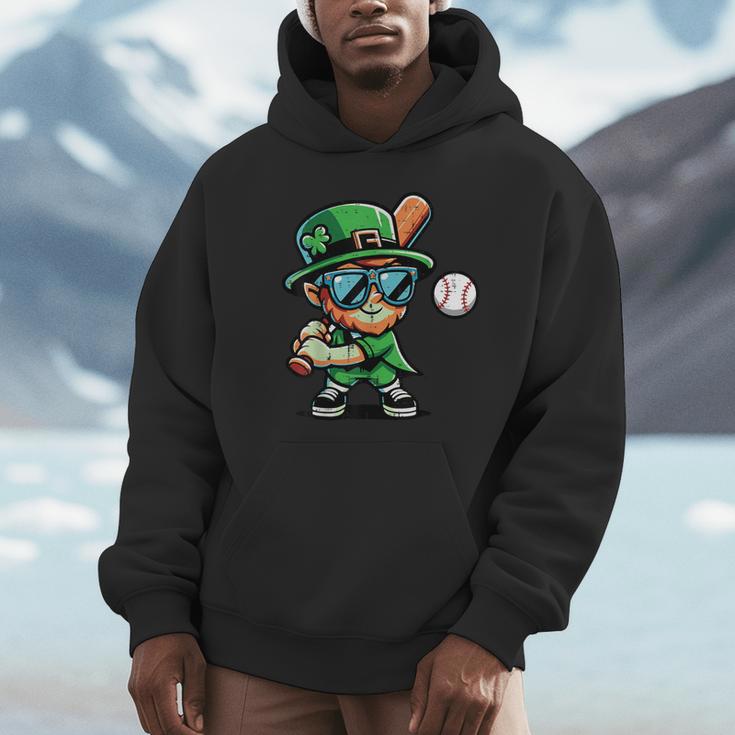 St Patricks Day Leprechaun Baseball Saint Paddys Boys Men Unisex Hoodie St Patricks Day Leprechaun Baseball Saint Paddys Boys Men Unisex Hoodie