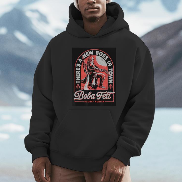 Star Wars The Book Of Boba Fett Vintage Poster V-3 Unisex Hoodie