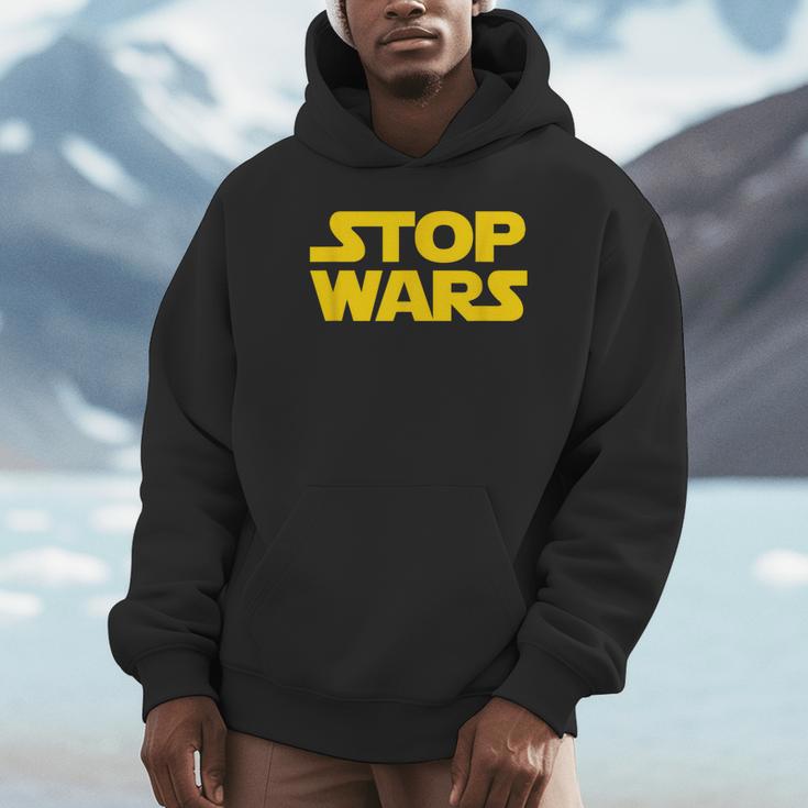 Stop Wars 反戦メッセージ 地球と宇宙の平和 パーカー