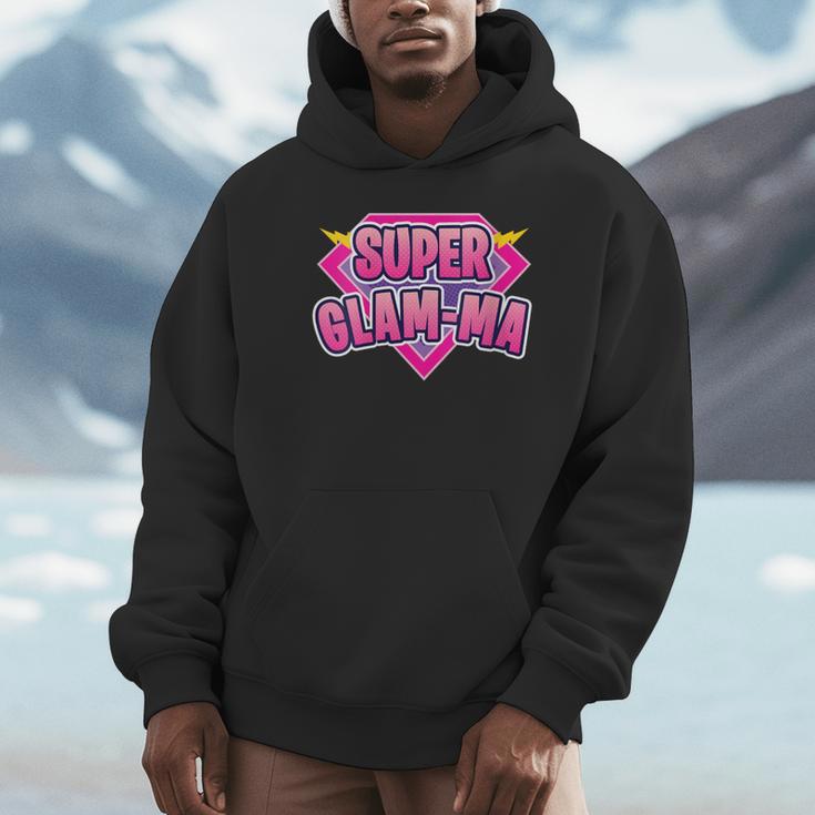 Super Glam-Ma Superhero Grandmother Comic Book Unisex Hoodie