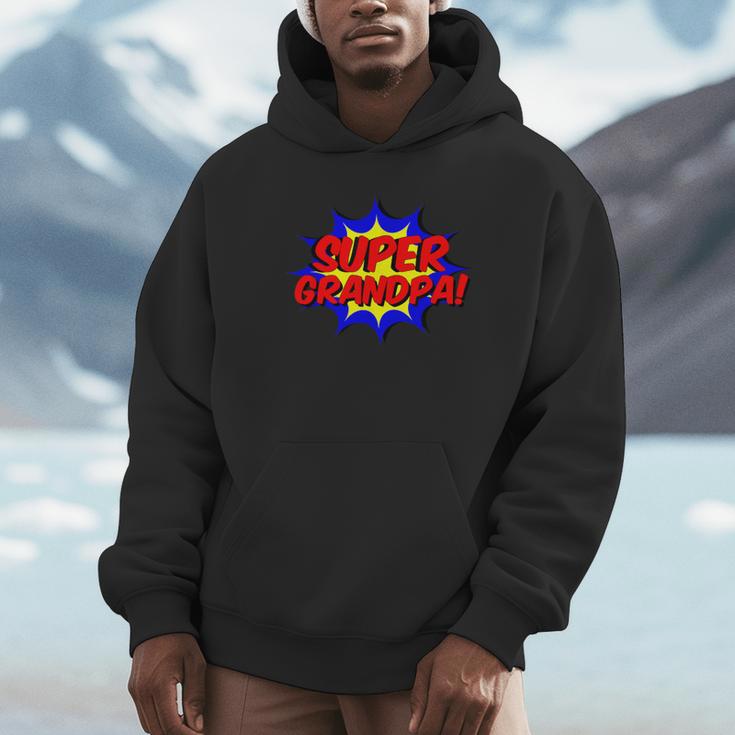 Super Grandpa Comic Book Style Superhero Unisex Hoodie