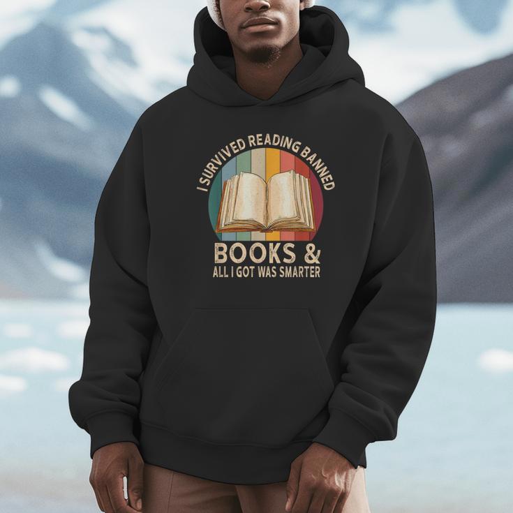 I Survived Reading Banned Books And All I Got Was Smarter Unisex Hoodie I Survived Reading Banned Books And All I Got Was Smarter Unisex Hoodie