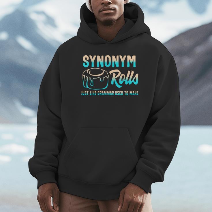 Synonym Rolls Grammar Teacher Literature Book Vocabulary For Men Women Kids Unisex Hoodie Synonym Rolls Grammar Teacher Literature Book Vocabulary For Men Women Kids Unisex Hoodie