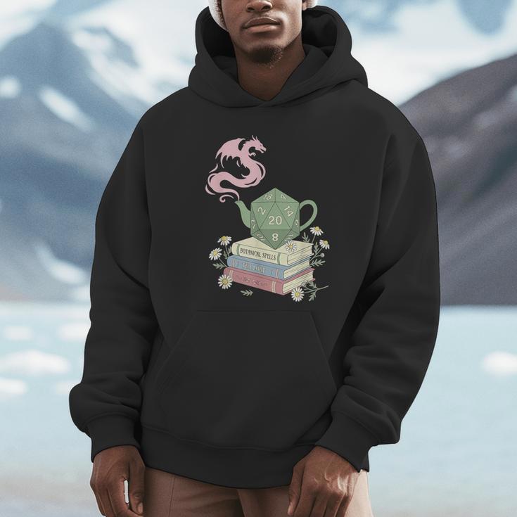 Teapot Dragon Books RPG Cozy Gamer Fantasy Tea Lover Unisex Hoodie Teapot Dragon Books RPG Cozy Gamer Fantasy Tea Lover Unisex Hoodie