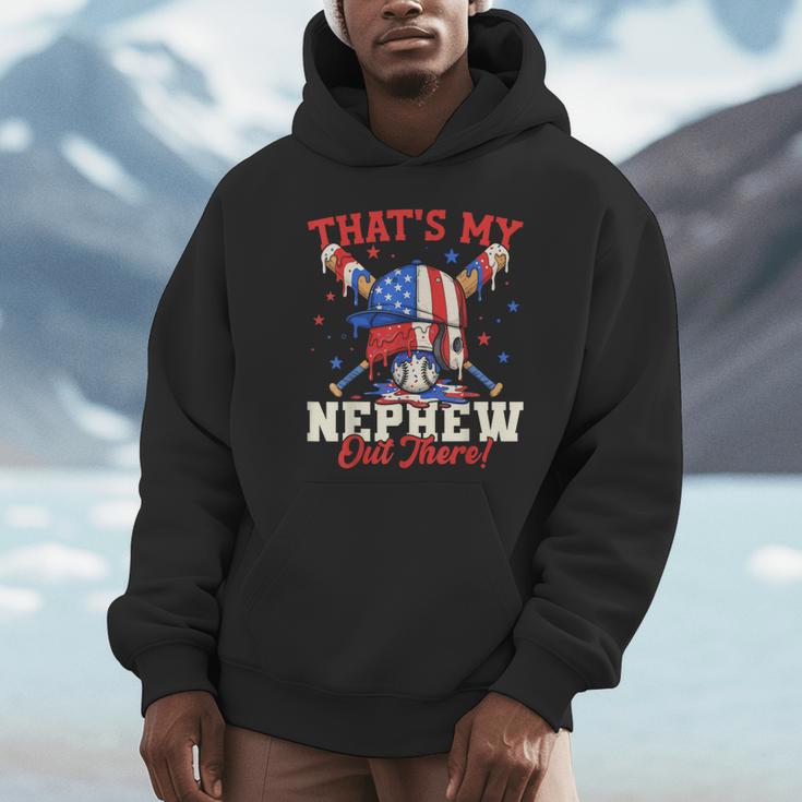 That's My Nephew Out There Baseball Cream Drip Crossed Bat Unisex Hoodie That's My Nephew Out There Baseball Cream Drip Crossed Bat Unisex Hoodie