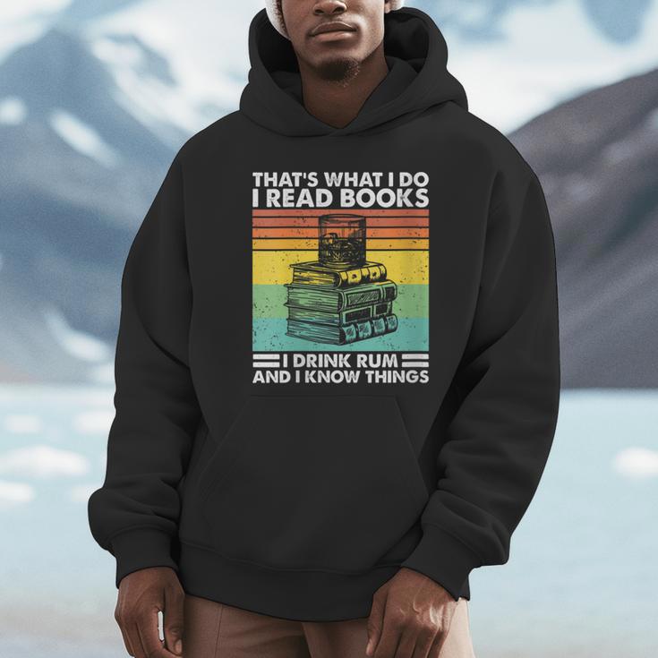 That's What I Do I Read Book I Drink Rum & I Know Things Unisex Hoodie