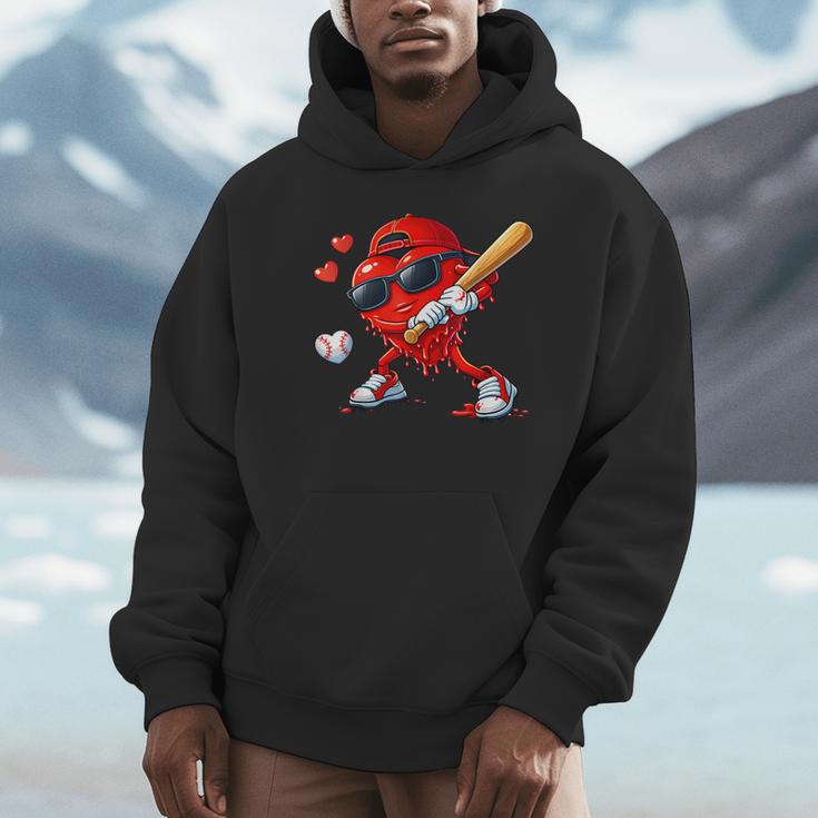 Valentine Baseball Heart Sports Love Valentines Day Boys Unisex Hoodie Valentine Baseball Heart Sports Love Valentines Day Boys Unisex Hoodie