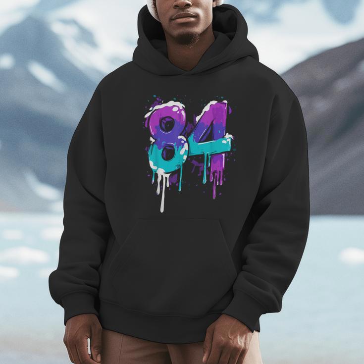 Vintage Baseball 84 Number Unisex Hoodie
