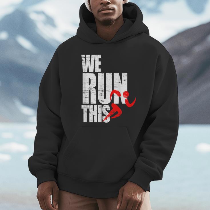 We Run This 我々はこれを実行しますランニング モチベーション マラソン フィットネス ワークアウト ジョギン パーカー