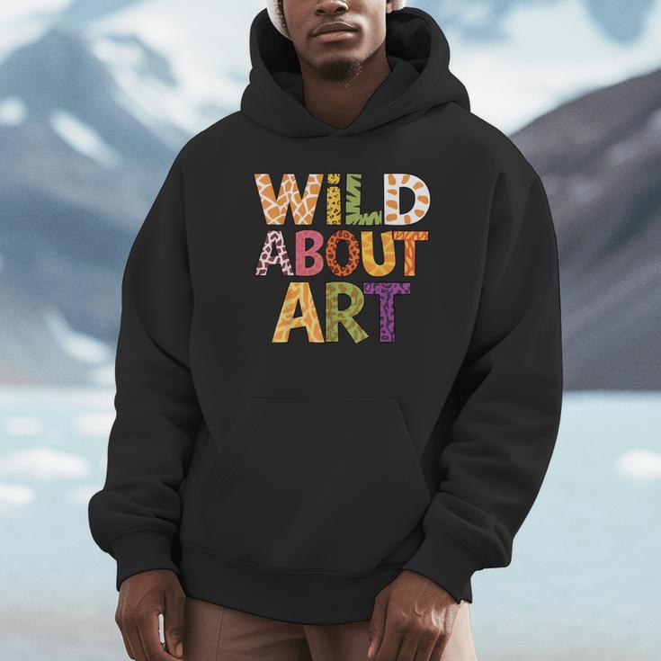 Wild About Art Books Animal Safari Children's Art Teacher Unisex Hoodie