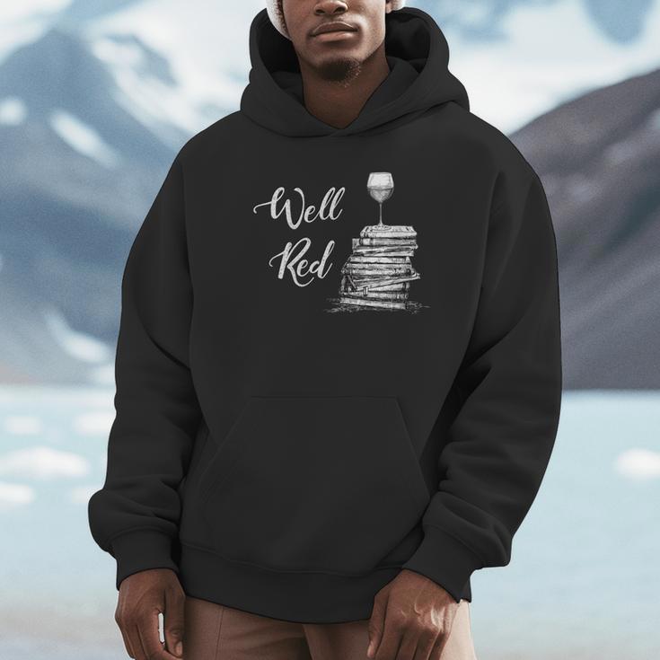 Wine Lovers WELL RED Book Club Drinking Unisex Hoodie