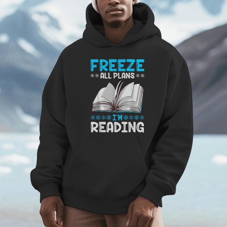 Winter Reading Book Bookworm Winter Unisex Hoodie