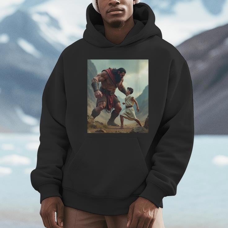 Women's David And Goliath Bible Book Of Samuel King David Unisex Hoodie