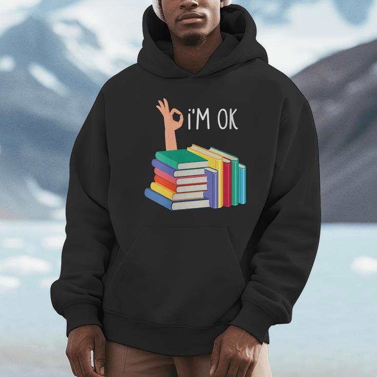 Women's Reading Books Librarian Reader Nerd I'm Ok Unisex Hoodie Women's Reading Books Librarian Reader Nerd I'm Ok Unisex Hoodie
