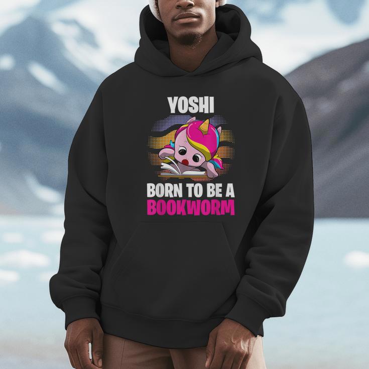 Yoshi Born To Be A Bookworm Personalized Unisex Hoodie