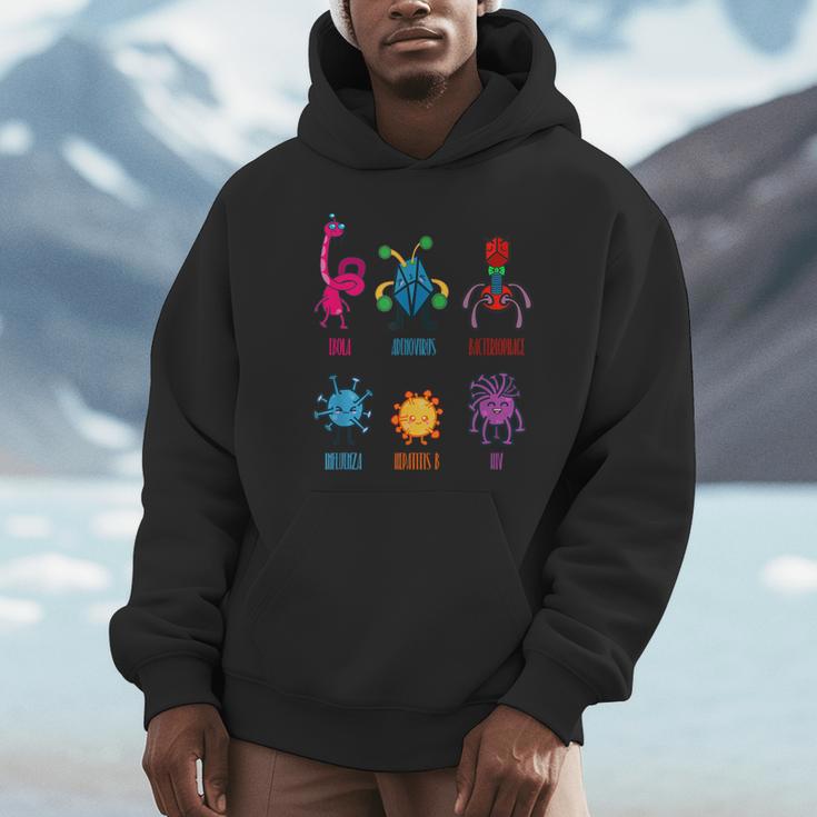 ウイルス学者のためのかわいいウイルスtシャツ パーカー